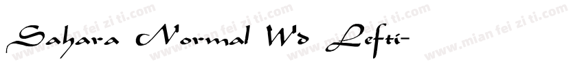 Sahara Normal Wd Lefti字体转换